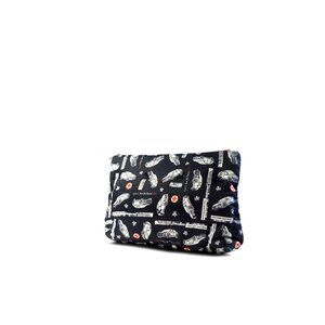 CJW Zip Pouch AUDI Hand Illustrated Print Organic Cotton Pouch 11" x 7"